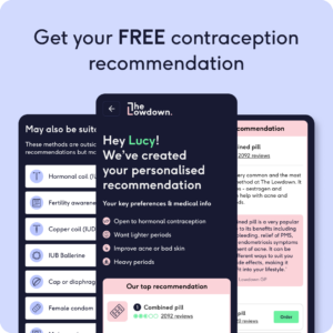 Contraception recommender | The Lowdown